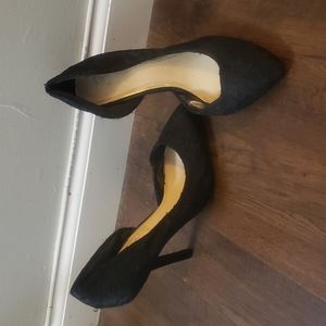 BCBG Paris Black Lace Pumps 8.5